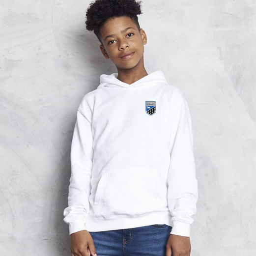 Sweat à capuche enfant logo cœur